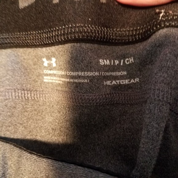 Under Armour Size Small S Heatgear Compression Gray Leggings - Picture 7 of 7
